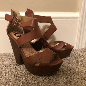Guess Platform Wedge Sandals